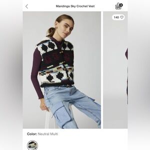 Sky crochet vest by Mandinga